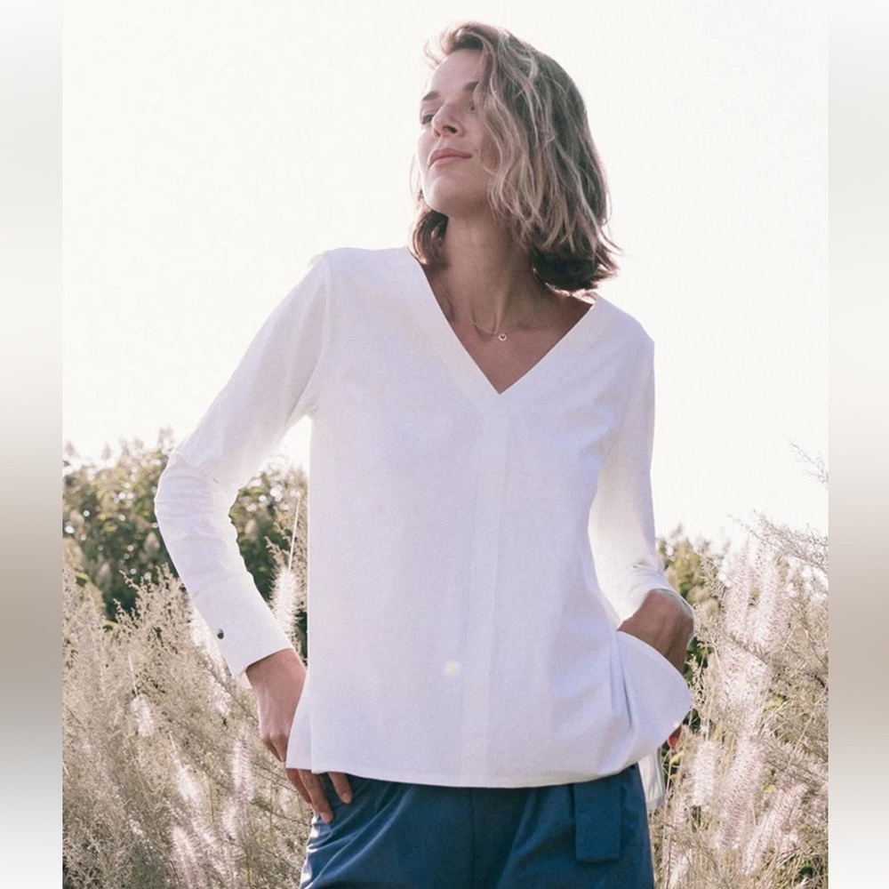 ADAY Classic White Something Tailored Shirt Size L